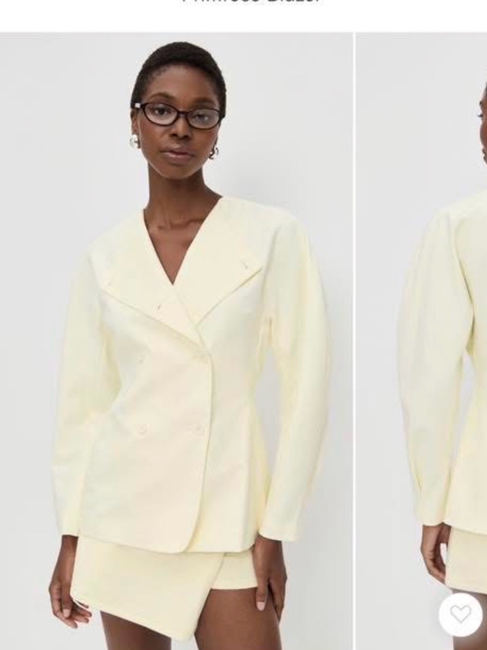 Lioness Primrose Cream Double-Breasted Women's Blazer